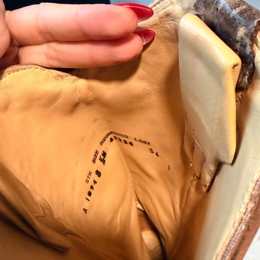 Elegant Brown Embroidered Corral Vintage Cowboy B… - image 8